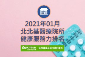 Read more about the article 01月北北基地區醫院健康服務力排行榜評析