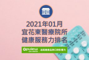 Read more about the article 01月宜花東地區醫院健康服務力排行榜評析