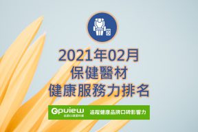 Read more about the article 02月保健器材健康服務力排行榜評析