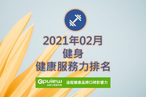 Read more about the article 02月健身健康服務力排行榜評析