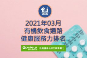 Read more about the article 03月有機飲食通路健康服務力排行榜評析