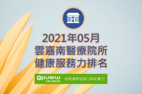 Read more about the article 05月雲嘉南地區醫院健康服務力排行榜評析