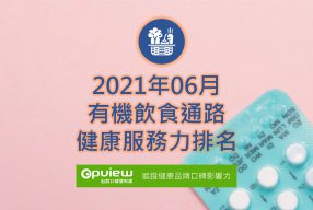 Read more about the article 06月有機飲食通路健康服務力排行榜評析
