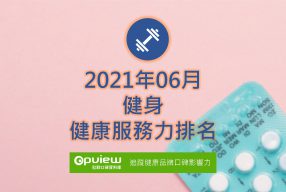 Read more about the article 06月健身健康服務力排行榜評析