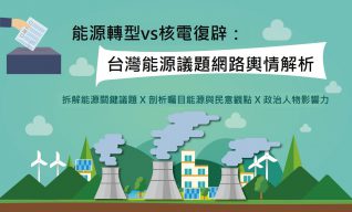Read more about the article 洞察報告》能源轉型vs核電復辟：台灣能源議題輿情解析