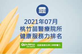 Read more about the article 07月桃竹苗地區醫院健康服務力排行榜評析