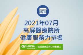 Read more about the article 07月高屏地區醫院健康服務力排行榜評析