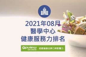 Read more about the article 08月醫學中心健康服務力排行榜評析