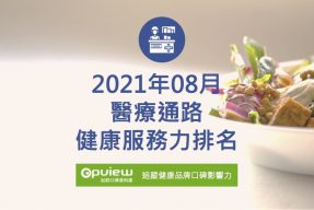 Read more about the article 08月醫療通路健康服務力排行榜評析