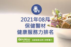 Read more about the article 08月保健器材健康服務力排行榜評析