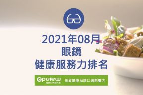 Read more about the article 08月眼鏡健康服務力排行榜評析