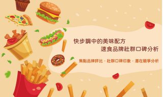 Read more about the article 洞察報告》快步調中的美味配方 速食品牌社群口碑分析