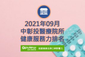 Read more about the article 09月中彰投地區醫院健康服務力排行榜評析