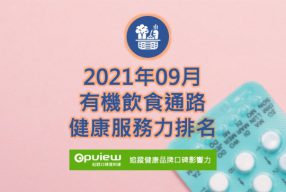 Read more about the article 09月有機飲食通路健康服務力排行榜評析