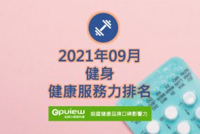 Read more about the article 09月健身健康服務力排行榜評析