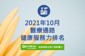 Read more about the article 10月醫療通路健康服務力排行榜評析