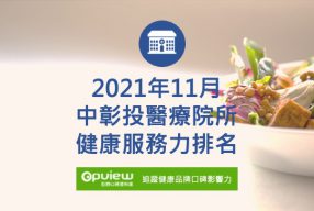 Read more about the article 11月中彰投地區醫院健康服務力排行榜評析