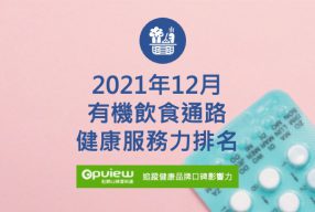 Read more about the article 12月有機飲食通路健康服務力排行榜評析