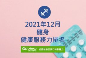 Read more about the article 12月健身健康服務力排行榜評析