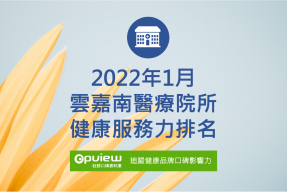 Read more about the article 1月雲嘉南地區醫院健康服務力排行榜評析