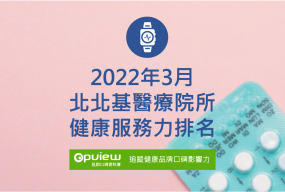 Read more about the article 3月北北基地區醫院健康服務力排行榜評析