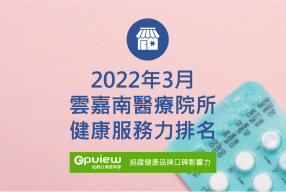 Read more about the article 3月雲嘉南地區醫院健康服務力排行榜評析