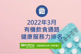 Read more about the article 3月有機飲食通路健康服務力排行榜評析