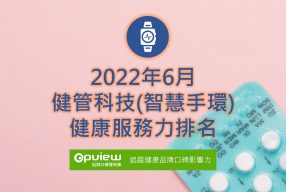 Read more about the article 6月健康管理科技健康服務力排行榜評析