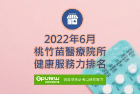 Read more about the article 6月桃竹苗地區醫院健康服務力排行榜評析