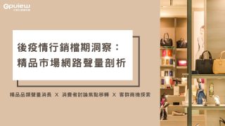 Read more about the article 洞察報告》後疫情行銷檔期洞察，精品市場網路聲量剖析