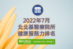 Read more about the article 7月北北基地區醫院健康服務力排行榜評析