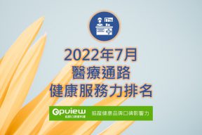 Read more about the article 7月醫療通路健康服務力排行榜評析