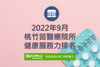 桃竹苗醫療院所健康服務力排名