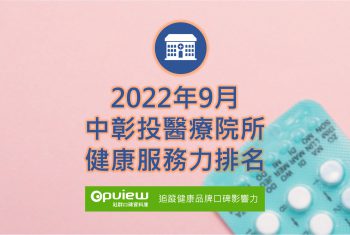 中彰投醫療院所健康服務力排名