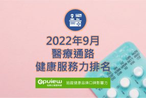 Read more about the article 09月醫療通路健康服務力排行榜評析