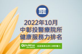 Read more about the article 10月中彰投地區醫院健康服務力排行榜評析