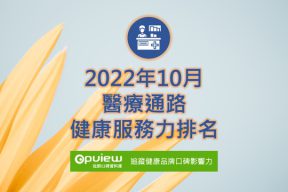 Read more about the article 10月醫療通路健康服務力排行榜評析