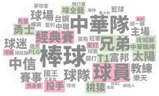 台灣職業運動話題 熱詞分析