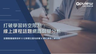 Read more about the article 洞察報告》打破學習時空限制： 線上課程話題網路聲量分析