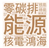 「永續發展」話題面向關鍵字詞